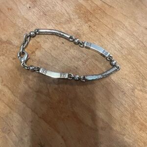 Vintage BRIGHTON 'Marrakesh' Bracelet Silver Plate Etched